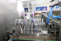 Machine de remplissage automatique de boissons (miel, eau pure) avec bouchon twist, pour bocaux métalliques 200ml et bouteilles en verre, ligne de production de boissons haute productivité, contrôlée par PLC