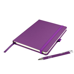 2026 Promotional Softcover Leather <strong>Hardback</strong> Lined Journal <strong>Notebook</strong> Lay Flat <strong>A5</strong> College Ruled <strong>Notebook</strong> with Pen Loop - Product Image 1