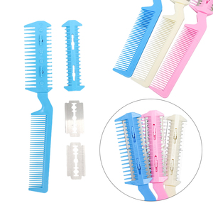 锋利精密的人发剃刀梳子稀疏剃刀带梳子用于带刀片的理发梳子 - Product Image 4