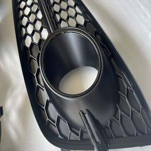 1 paire de caches de phares antibrouillard de pare-chocs avant inférieurs en ABS noir chromé neuf pour Audi <span class=keywords><strong>A8</strong></span> <span class=keywords><strong>Sline</strong></span> 2015-2018 OEM 4H0807679/4H0807680 6 - Product Image 2