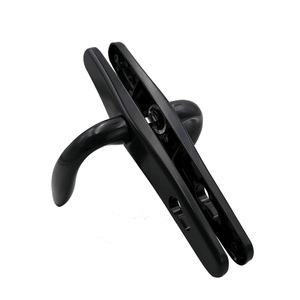 Poignée de <span class=keywords><strong>porte</strong></span> extérieure silencieuse en aluminium anodisé mat imperméable <span class=keywords><strong>pour</strong></span> chambre à coucher, 85 mm, noire, minimaliste, avec serrure, <span class=keywords><strong>pour</strong></span> <span class=keywords><strong>porte</strong></span> intérieure en <span class=keywords><strong>PVC</strong></span> - Product Image 5