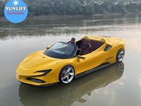 Jet ski à grande vitesse de style Ferrari à deux places avec coque en FRP pour les sports nautiques