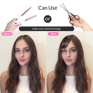 <span class=keywords><strong>Frange</strong></span> française à clipser, extensions de cheveux naturels avec <span class=keywords><strong>frange</strong></span> latérale dégradée pour femmes, blond foncé - Product Image 6