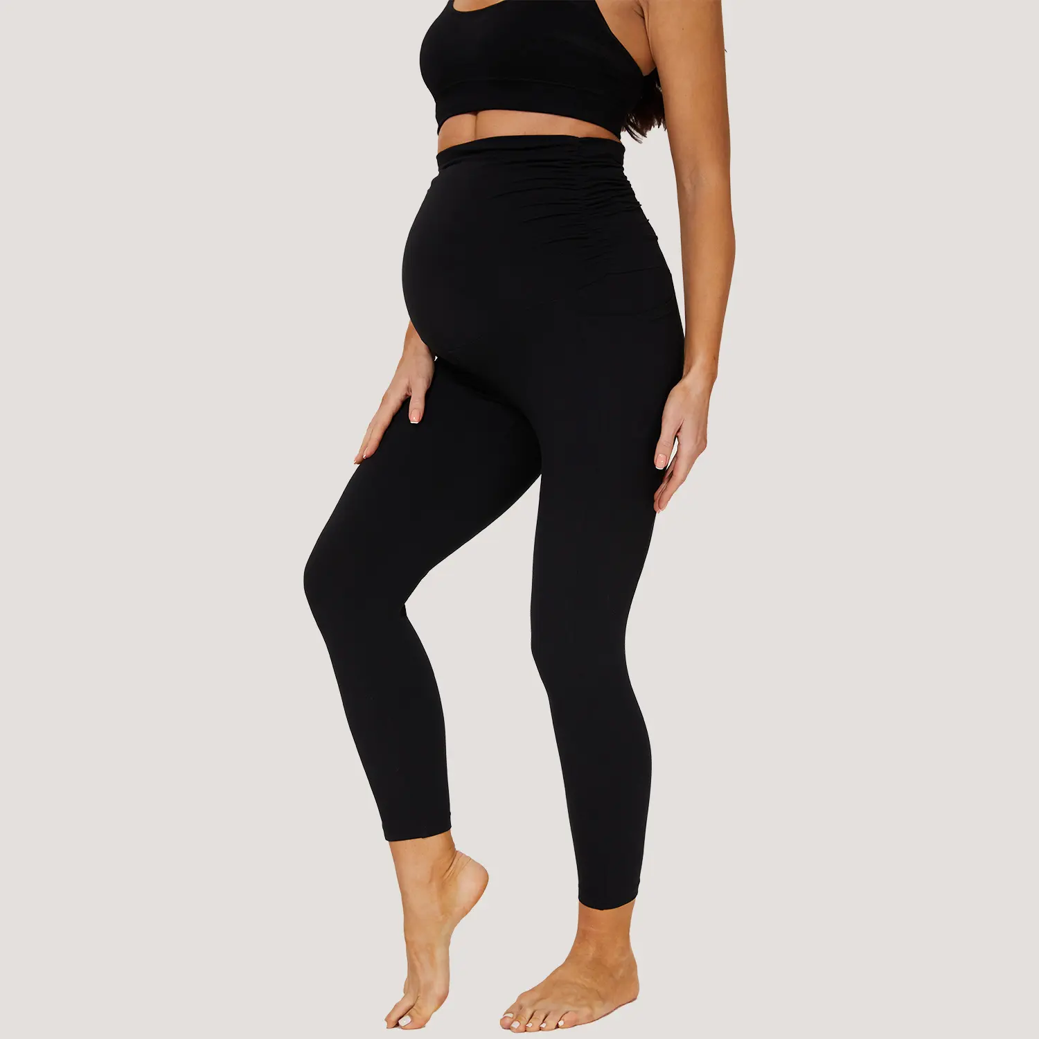 maternity leggings for Pregnant clothes Women's Stretch Casual Custom High Waist Pregnancy soft yoga Leggings maternity pants