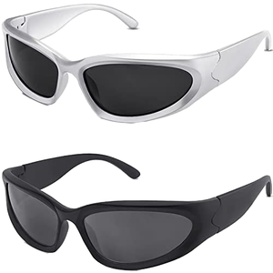 2025 New Outdoor Sports Retro Sunglasses Fashion Y2K Cycling Design Anti UV Sunshade Sunglasses - Product Image 6