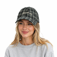 Casquette de baseball à carreaux tendance pour hommes et femmes, chapeau classique à motif damier, casquette de sport anti-UV