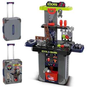Nouvelle boîte à outils jouet pour enfants, ensemble d'outils d'ingénierie 2 en 1, atelier STEM, jeu de simulation, établi de construction pour tout-petits - Product Image 3