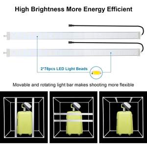 PULUZ Boîte à lumière pliable 80X80cm Photo 80cm Kit de studio de photographie professionnel Boîte à lumière Tente - Product Image 2