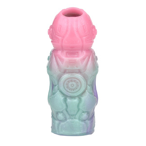 138g wieder verwendbares Kondom mit Cockring Open Fantasy <span class=keywords><strong>Alien</strong></span> Super weiche Silikon-Penis ärmel Penis vergrößerung für männliches Sexspielzeug - Product Image 4