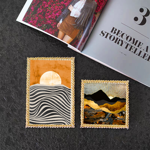 Sáng Tạo Mới Khung Ảnh Kim Loại Kết Hợp Hiện Đại Trang Trí Máy Tính Để Bàn Trang Trí Khung Ảnh Vàng Hiển Thị Lưu Trữ Ảnh - Product Image 4