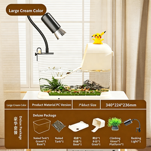 Villa <span class=keywords><strong>de</strong></span> Lujo para Tortugas, Acuario Ecológico con Plataforma para Tomar el Sol para Tortugas Rojoorejadas Domésticas - Product Image 6