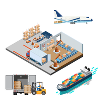 Agent logistique de Yiwu, transitaire DDP, agent maritime, expédition de la Chine vers l'Arabie Saoudite, les Émirats arabes unis, le Qatar, Oman, le Liban, le Koweït, l'Afrique du Sud