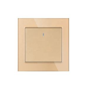 Estándar británico 13A Panel de interruptor de pared de un <span class=keywords><strong>enchufe</strong></span> abierto Anillo exterior de vidrio para el hogar <span class=keywords><strong>Enchufe</strong></span> y enchufes de exportación transfronterizos - Product Image 1