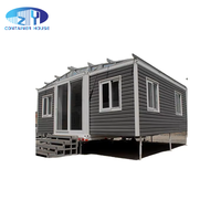Conteneur d'expédition étanche Hous 20FT 40Ft maison modulaire extensible caravane pologne maisons portables 2 4 chambres maisons en conteneur