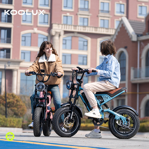 Vélo électrique KOOLUX X9 Mini, <span class=keywords><strong>moteur</strong></span> sans balais 500W, pneus larges de 16 pouces, double suspension, 7 vitesses, batterie lithium 48V13Ah, vitesse maximale de 32 km/h - Product Image 2