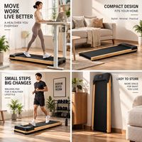Tapis de marche électrique en bois écologique, durable, pour la maison, 0,65 CV, écran LED, faible bruit, bande antidérapante, vente en gros, personnalisable