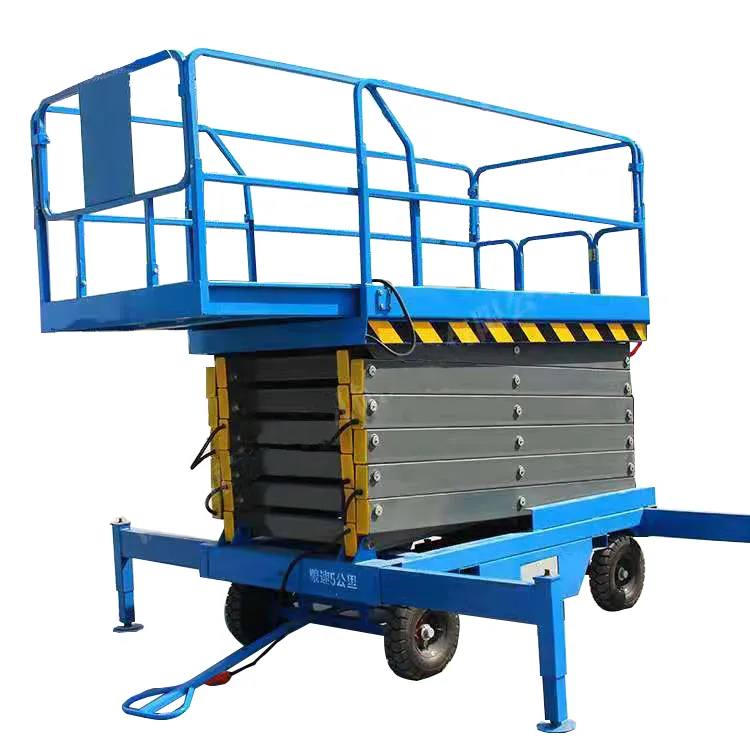 Scissor type mobile lifting platform  high-altitude operation platform lift