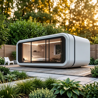 Maison préfabriquée personnalisée en forme de pomme maisons en conteneur de stockage hors réseau petite maison modulaire préfabriquée de 20 pieds
