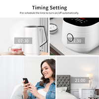 Bingoelec Interrupteur intelligent pour rideaux, variateur de lumière, tactile, Zigbee WiFi, télécommande murale, compatible Tuya