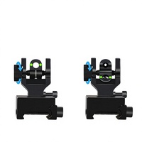 Lunette laser pliable à 90 degrés exclusive transfrontalière avec réticule à fibre optique, aide optique de chasse, monture en aluminium
