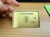 Tarjeta de Membresía RFID Inteligente de Aluminio con Color Personalizado, para Pagos NFC en Hoteles y Negocios, con Logotipo Personalizado, Diseño Impermeable, Tarjeta Metálica