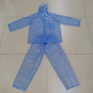 <strong>Waterproof</strong> and Windproof <strong>Yellow</strong> Work Rain Gear Safety <strong>Jacket</strong> and Pants PVC Rain Suit for Men - Product Image 5