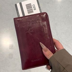 PU Leather Passport Holder Multiple Card Slots <b>RFID</b> Blocking Custom Logo Travel <b>Wallet</b> <b>for</b> <b>Men</b> Women Cheap Wholesale Bulk - Product Image 4