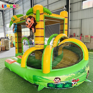 Nhà bị trả lại trượt nước <span class=keywords><strong>Inflatable</strong></span> <span class=keywords><strong>Jungle</strong></span> Jumping lâu đài Trung Quốc sân chơi ngoài trời thiết bị cho Đảng cho thuê - Product Image 2