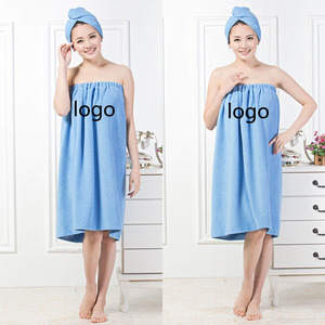 Beauty Salon Bath Skirt Wrapped <strong>Around</strong> the Chest and Absorbent Large <strong>Towel</strong> Fast Dry Spa Bath <strong>Wrap</strong> Custom logo Bathrobe <strong>Towel</strong> - Product Image 2