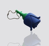 Nueva Memoria USB 2.0 con Forma de Rosa de PVC Colorida, 4GB/8GB/16GB de Capacidad Real, Chip con Garantía de 5 Años, en Stock