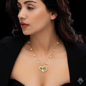 PRAO Collier Coeur en Cristal Anti-ternissement et Bijoux Élégants - Product Image 1