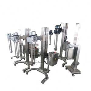 Homogénéisateur à levage électrique/pneumatique pour peinture et pâte, mélangeur à cisaillement élevé, désagglomérateur à godets, mélangeur de liquides industriel - Product Image 3