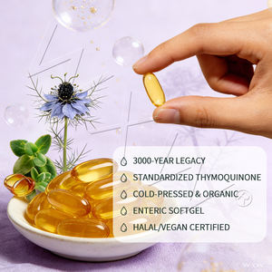 Aceite de Semilla de Comino Negro en Cápsulas Blandas, 2000 mg por Porción, Prensado en Frío, Apoya el Sistema Inmunológico, Suministro del Fabricante - Product Image 6