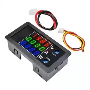 4-Bit High Precision 100V 10A 1000W Digital Power Meter Voltmeter Ammeter Detector Volt AMP Panel Monitor Current Voltage Tester