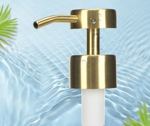 Pompe en acier inoxydable 304 à dessus plat en or en gros pour bouteille de <span class=keywords><strong>savon</strong></span> pour les mains et bouteille de lotion - Product Image 2