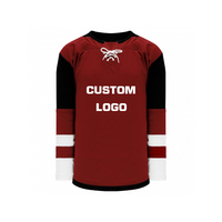 Maillot de hockey sur glace OEM & ODM avec LOGO personnalisé Maillot de hockey sur glace sublimé grande taille pour hommes