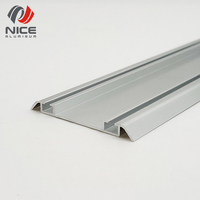 Profil de cadre de garde-robe en aluminium série 6063 T5 personnalisé noir mat et or rose