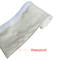 Manchon de protection de câble imperméable et anti-poussière en similicuir à fixation magique