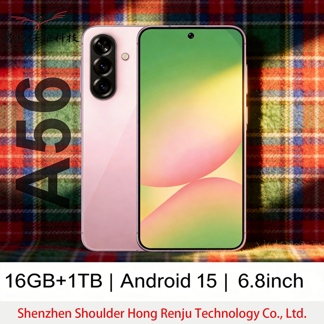 A56 16G+1TB 7.3inch Android 15 2026 Latest 5G Smartphone Deca Core Full Screen Cell Phone Global Version Flash Memory in Stock