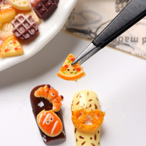 Lot de 50/100 Breloques en Résine pour Ongles, Motifs Alimentaires de Dessins Animés, Mignons, Simulations de Biscuits, Pain, Fruits, Décoration 3D pour Manucure DIY - Product Image 3