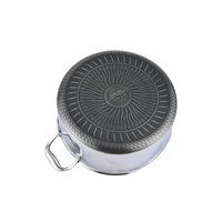 Écologiquement 316 acier inoxydable nid d'abeille revêtement antiadhésif pot à soupe en céramique avec couvercle gros ustensiles de cuisine marmite bouillante ensemble