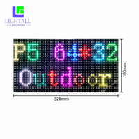 Panneau LED extérieur P5, panneau mural numérique, petit panneau, écran couleur plein format, panneau publicitaire extérieur, module d'écran 320x160mm