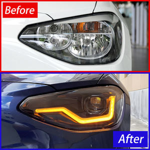 Faros Delanteros LED para <span class=keywords><strong>BMW</strong></span> Serie 1 <span class=keywords><strong>F20</strong></span> 118i 120i 125i 128i <span class=keywords><strong>130i</strong></span> 2012-2015, Actualización con Lentes de Proyector Dinámico, Accesorios - Product Image 5