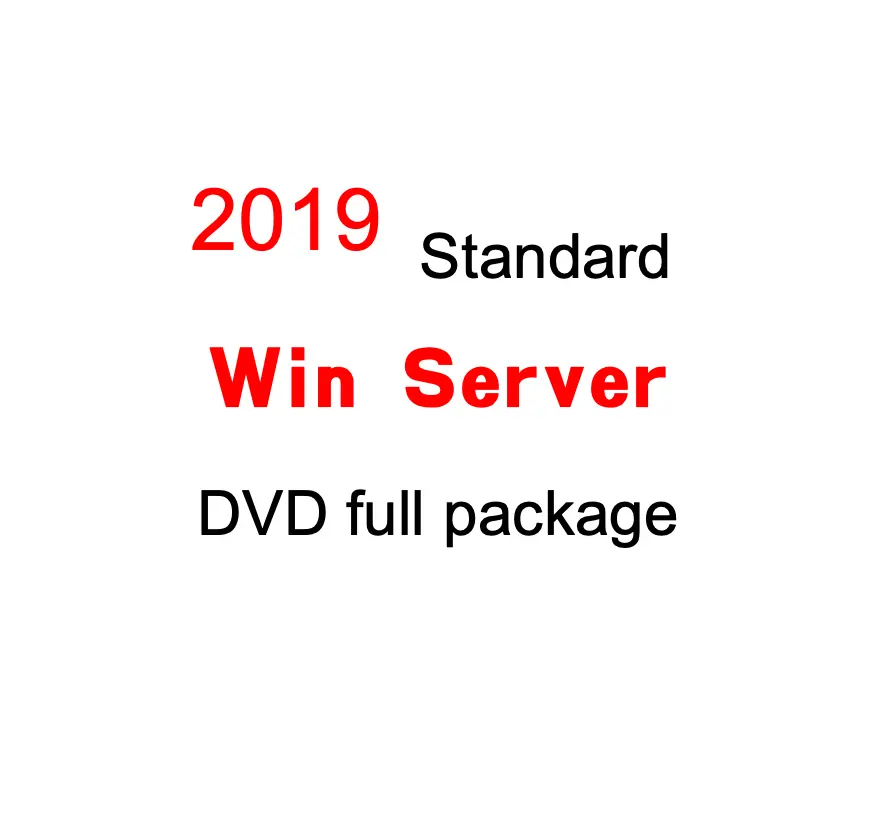 Win Server 2019 Standard DVD Full Package 100% Online Activation Win Server 2019 std 16 core Free shipping