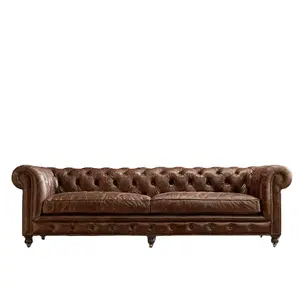 Bộ Sofa Da Hiện Đại Mới Bán Sỉ Chất Lượng Cao Đồ Nội Thất Phòng Khách Thiết Kế Sang Trọng Kensington Sofa