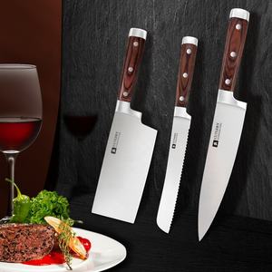 Juego de cuchillos de cocina de acero inoxidable, cuchillo para cortar carne, pescado, verduras, cuchillo de <span class=keywords><strong>carnicero</strong></span>, cuchillo de Chef con mango de madera de Color - Product Image 3