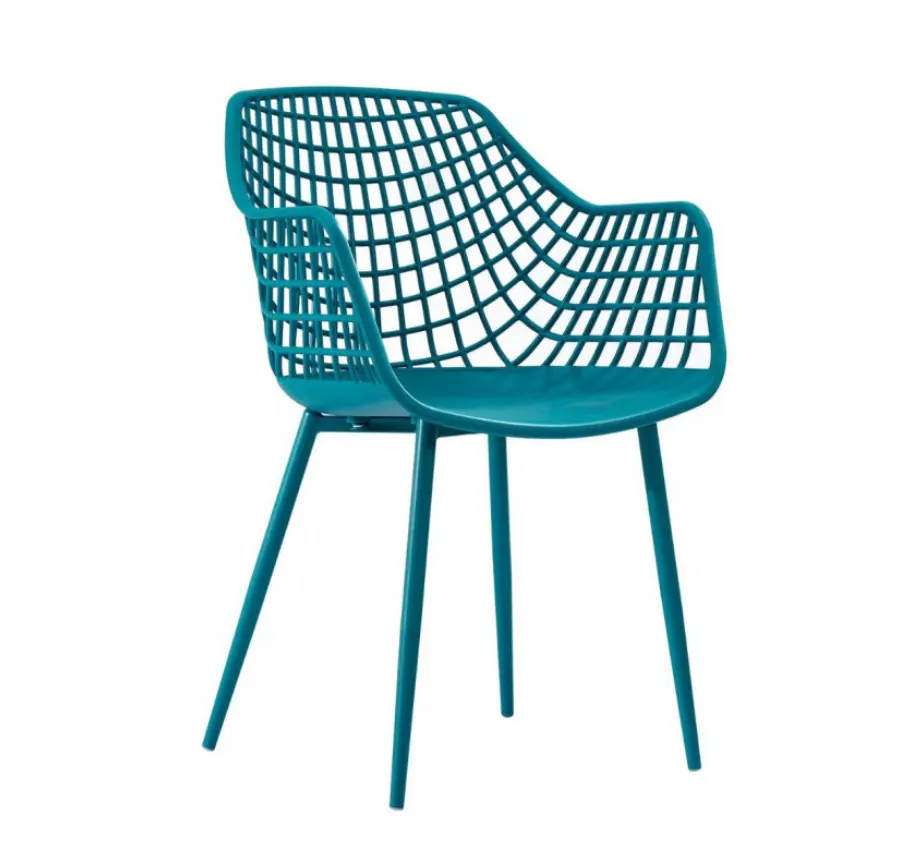 Yüksek kaliteli ev mobilya Modern tasarım çin fabrika plastik örgü sandalye yemek odası PP koltuk plastik yemek sandalyeleri