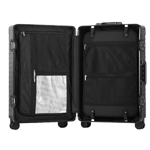Valise trolley en alliage d'aluminium et de magnésium 26 pouces avec serrure à combinaison, roues pivotantes pour voyages d'affaires, couleur unie durable - Product Image 4