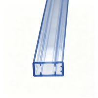 Tube d'emballage en PVC transparent, tube de transport en plastique extrudé pour connecteur électronique, taille personnalisée disponible