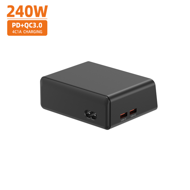 240W Desktop Charger 4C2A Multiport 100W PD Fast Charger Gan Material OTP for for for 15 Pro Max Type C Adapter